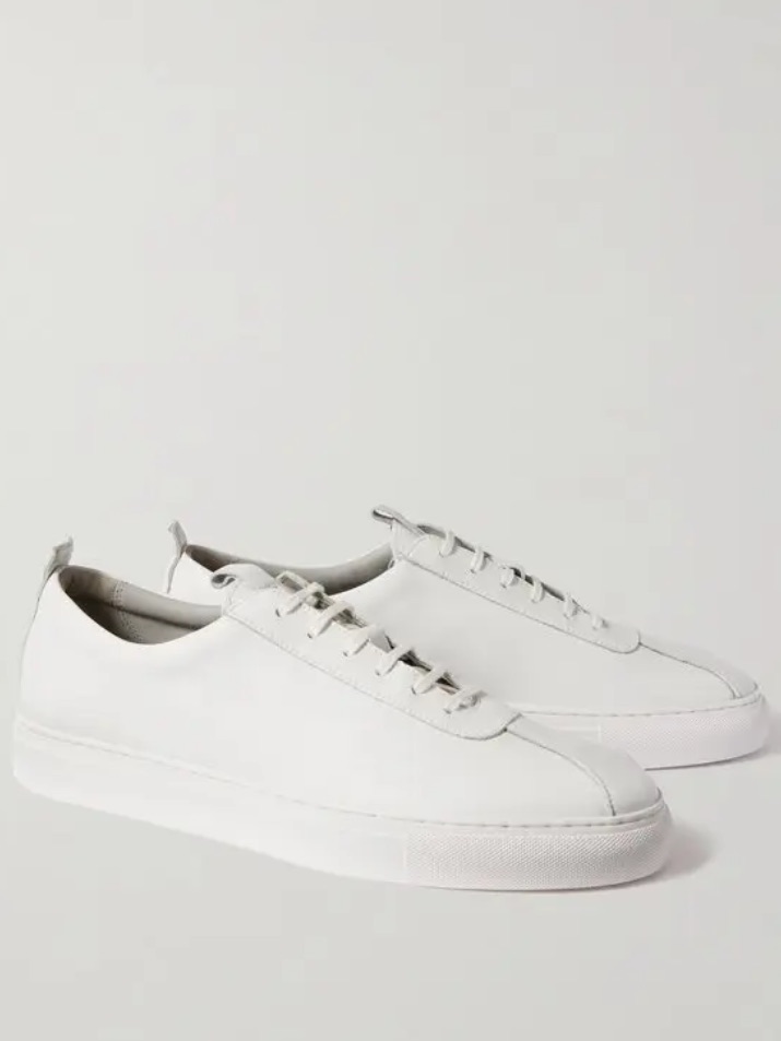 Grenson White Leather Sneakers